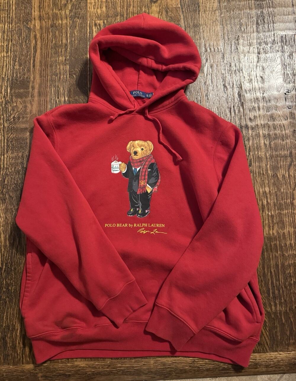 Polo Ralph Lauren "Ralph's Coffee" Cocoa Bear HoodieSize: Men's XL
